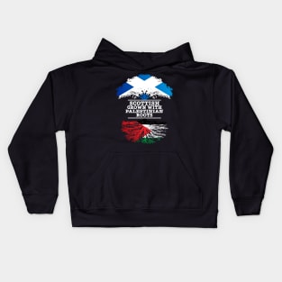 Scottish Grown With Palestinian Roots - Gift for Palestinian With Roots From Palestine Kids Hoodie